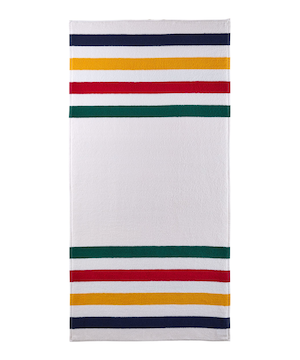 Hudson’s Bay Stripes Beach Towel, Classic Horizontal, Multi-Coloured