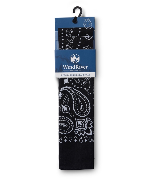 WindRiver Unisex 2 Pack Cotton Bandanas Marks