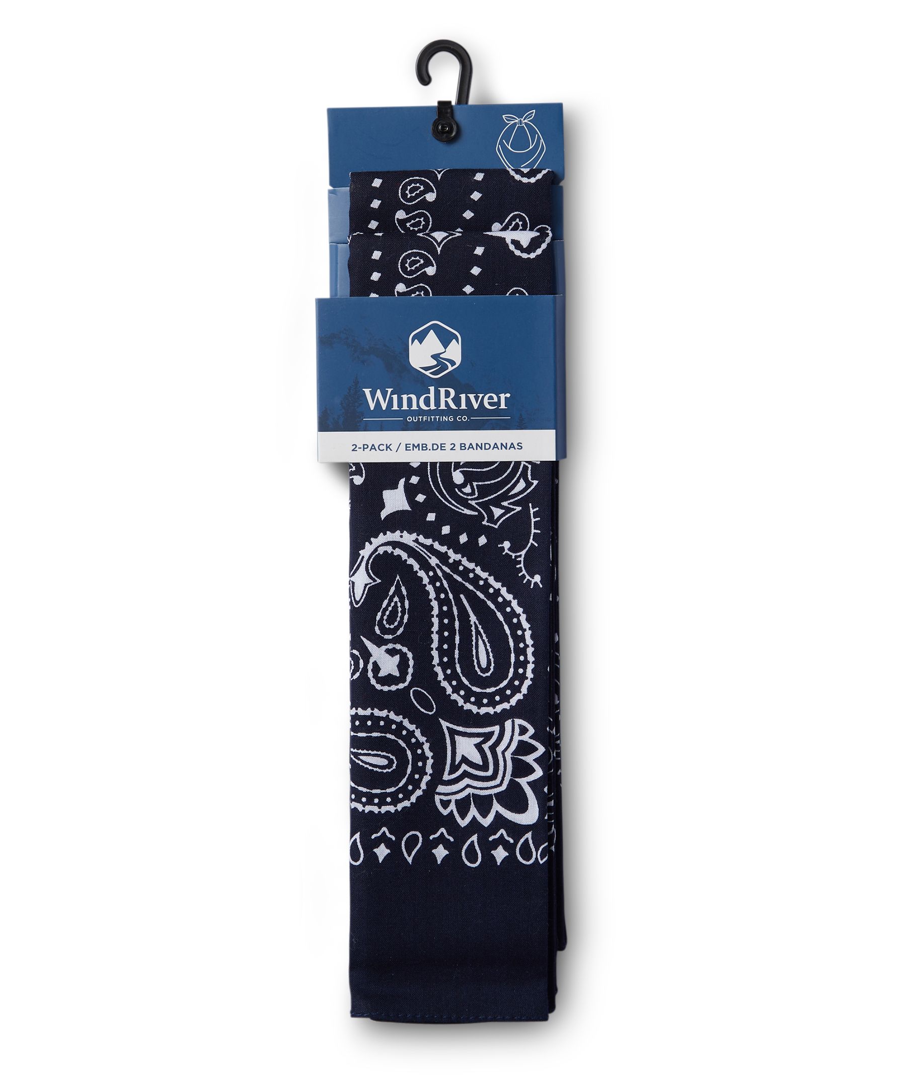 WindRiver Unisex 2 Pack Cotton Bandanas