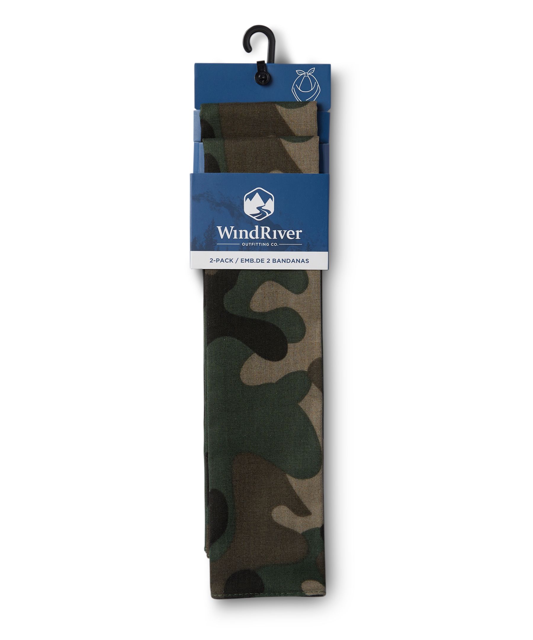 Bandanas unisexes en coton, paquet de 2, WindRiver