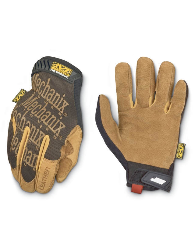 Gants de travail unisexes à paume en cuir Durahide, Mechanix