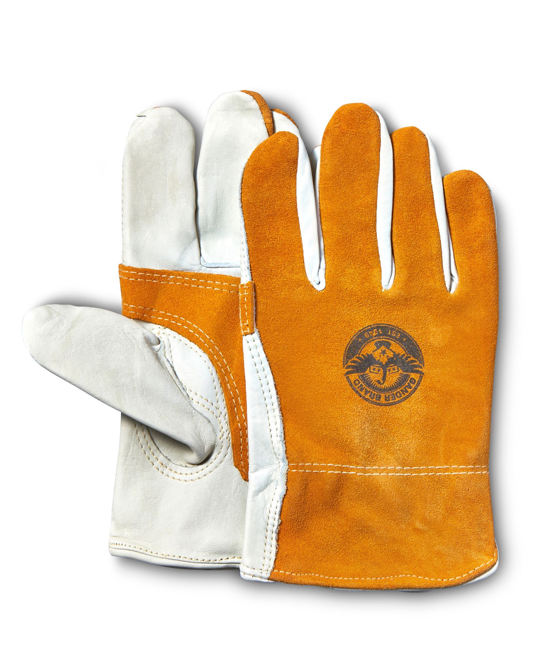 Gants de soudure en peau de vache pleine fleur pour hommes, Bob Dale