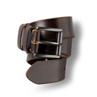 Denver Hayes Beveled Edge Leather Belt