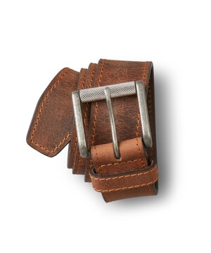 Ceinture Denver Hayes en cuir de buffle pleine fleur à fini usé, pour hommes