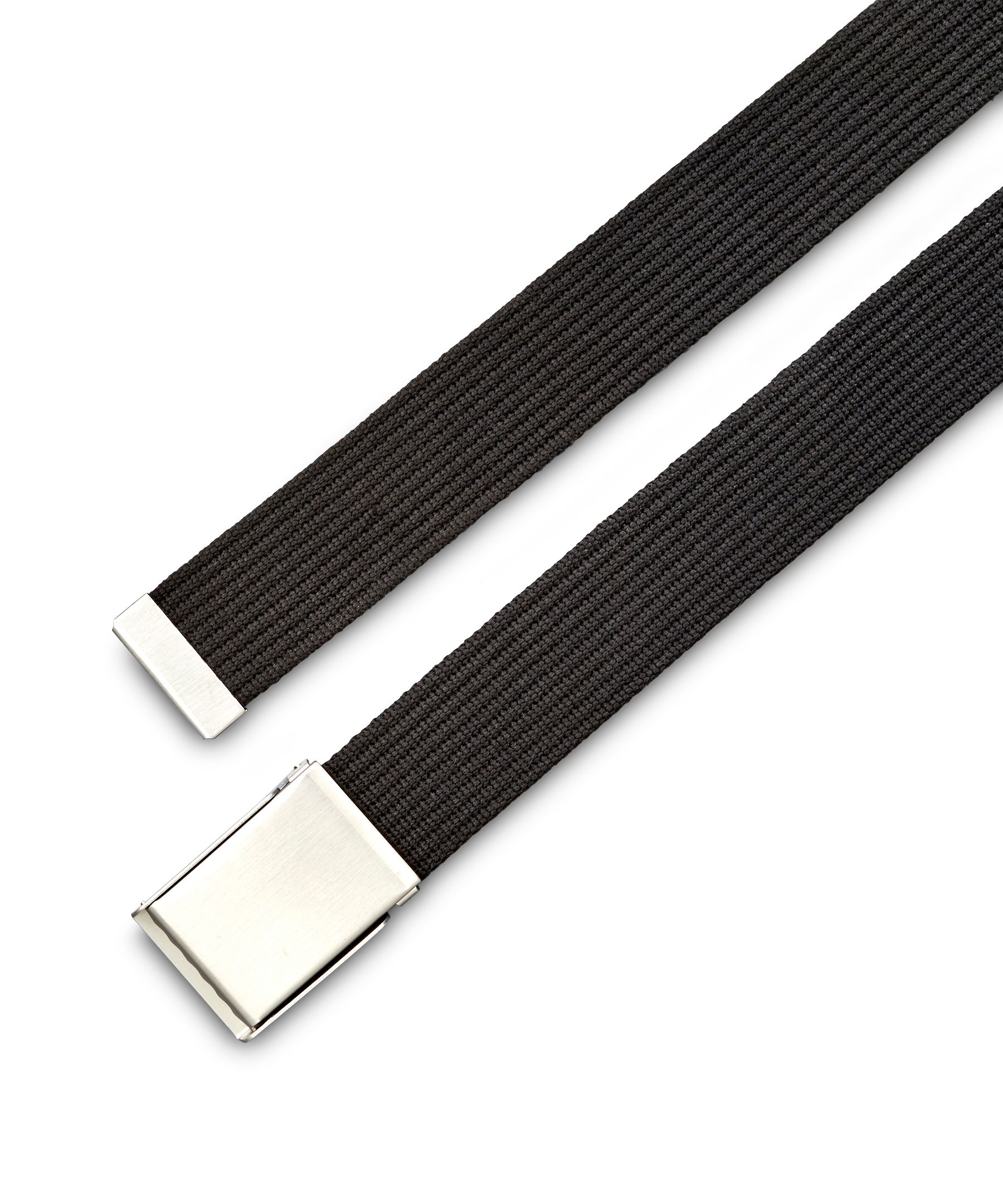 Denver Hayes Men's 1.5 Inch Easy Flip Buckle Web Belt - Black