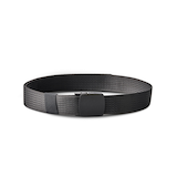 Denver Hayes Plastic Buckle Herringbone Belt Front_Elevated