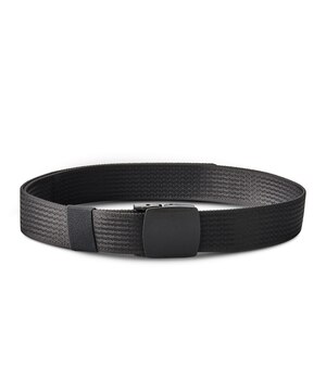 Denver Hayes Plastic Buckle Herringbone Belt