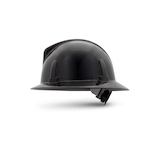 MSA Topgard Unisex MSA/ANSI Type 1 Class E Compliant Fas-Trac Suspension Hard Hat - Black Side_Left