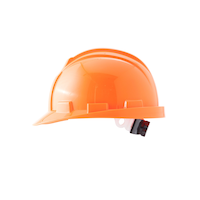 Workhorse Unisex High Visibility Type 1 Class E and G Compliant Hard Hat - Orange Side_Left