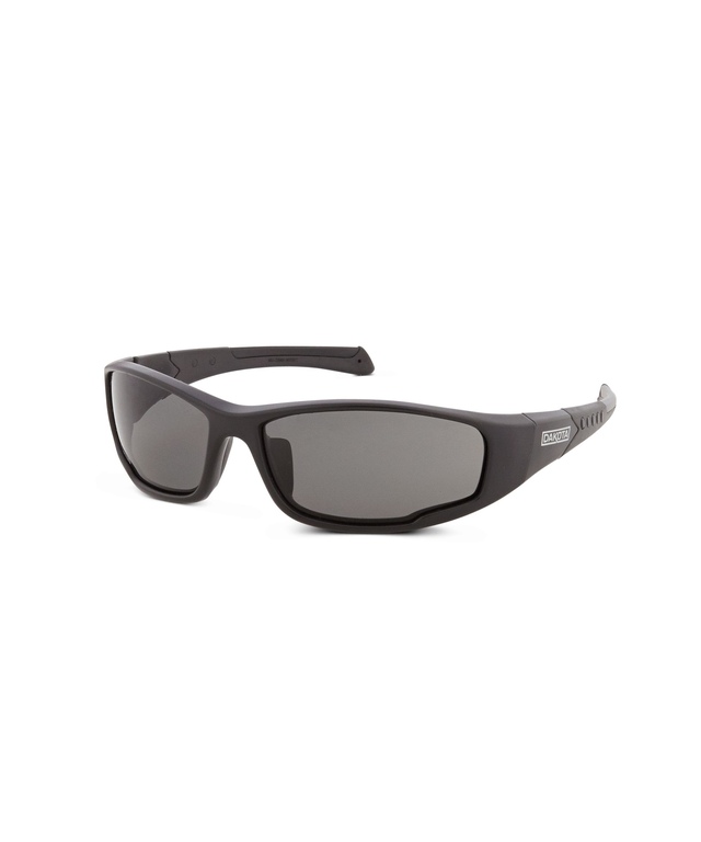 Lunettes de protection à verres polarisants et à monture noire, Dakota Front_Angled_Left