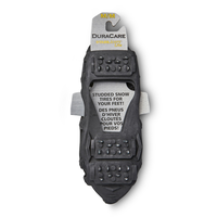 Crampons stabilisateurs légers DuraCare en caoutchouc souple pour adhérence sur neige et glace, unisexes Front_Flat