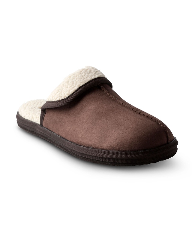 Pantoufles mules en faux suède avec doublure en Sherpa pour hommes, WindRiver