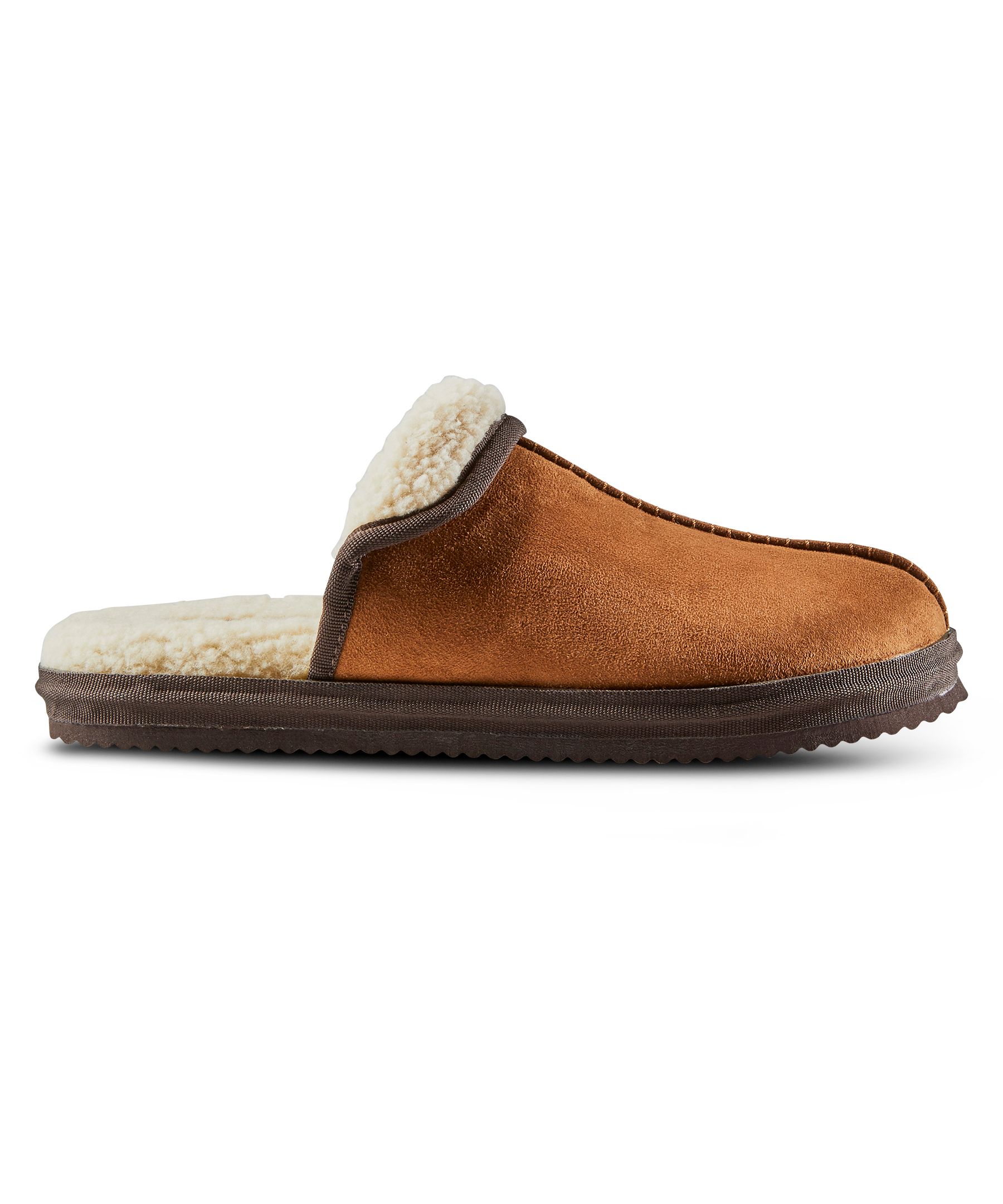 Mens sherpa lined sales slippers