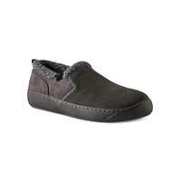 WindRiver Men's Suede Slippers With Berber Lining Front_Three_Fourths_Angled_Right