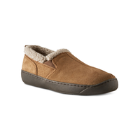 Pantoufles en suède avec doublure berbère