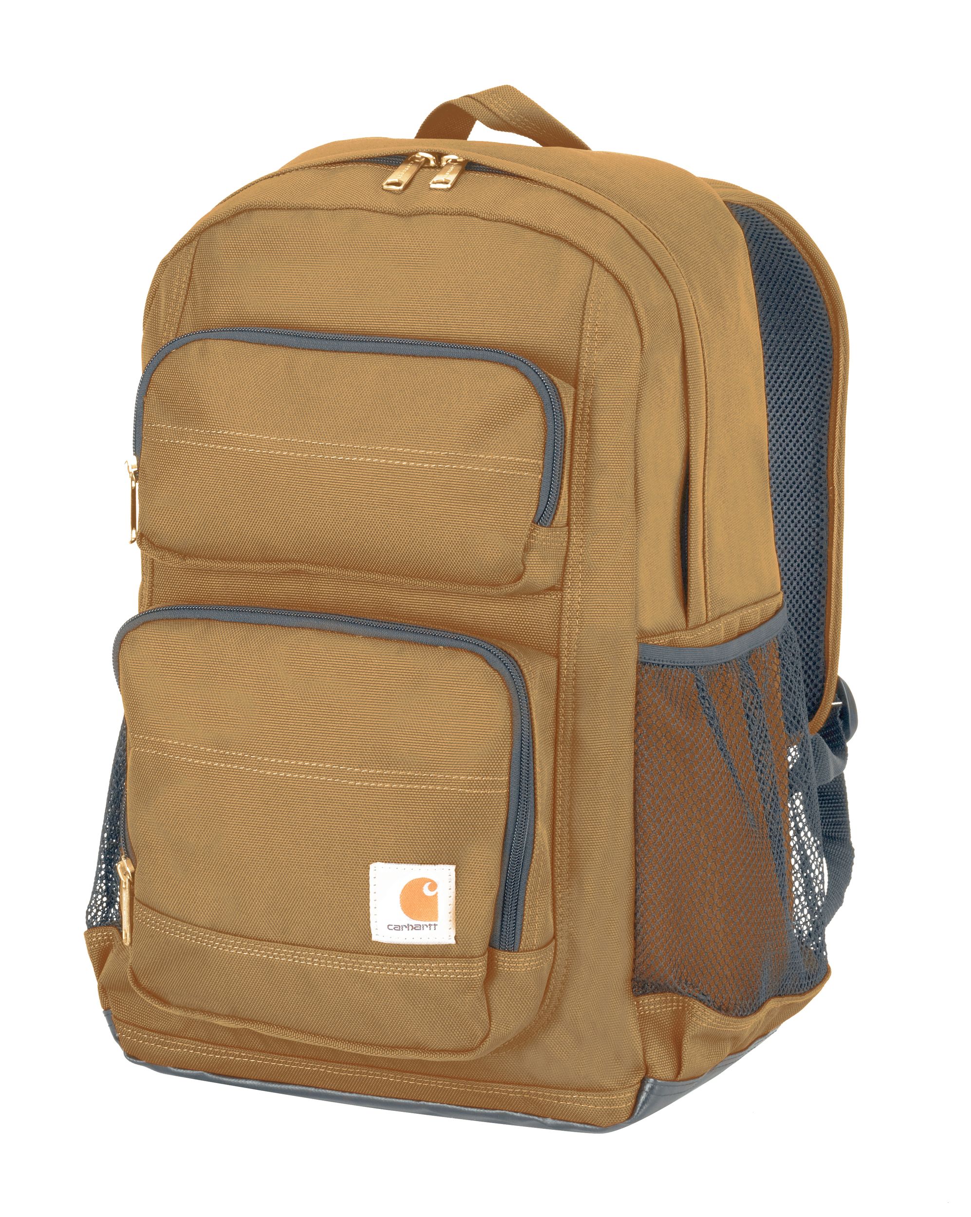 Carhartt Unisex Water Repellent Standard Work Backpack with Padded Laptop Sleeve - Carhartt Brown