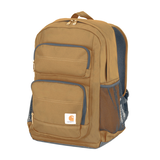 Carhartt Unisex Water Repellent Standard Work Backpack with Padded Laptop Sleeve - Carhartt Brown Front_Angled_Left