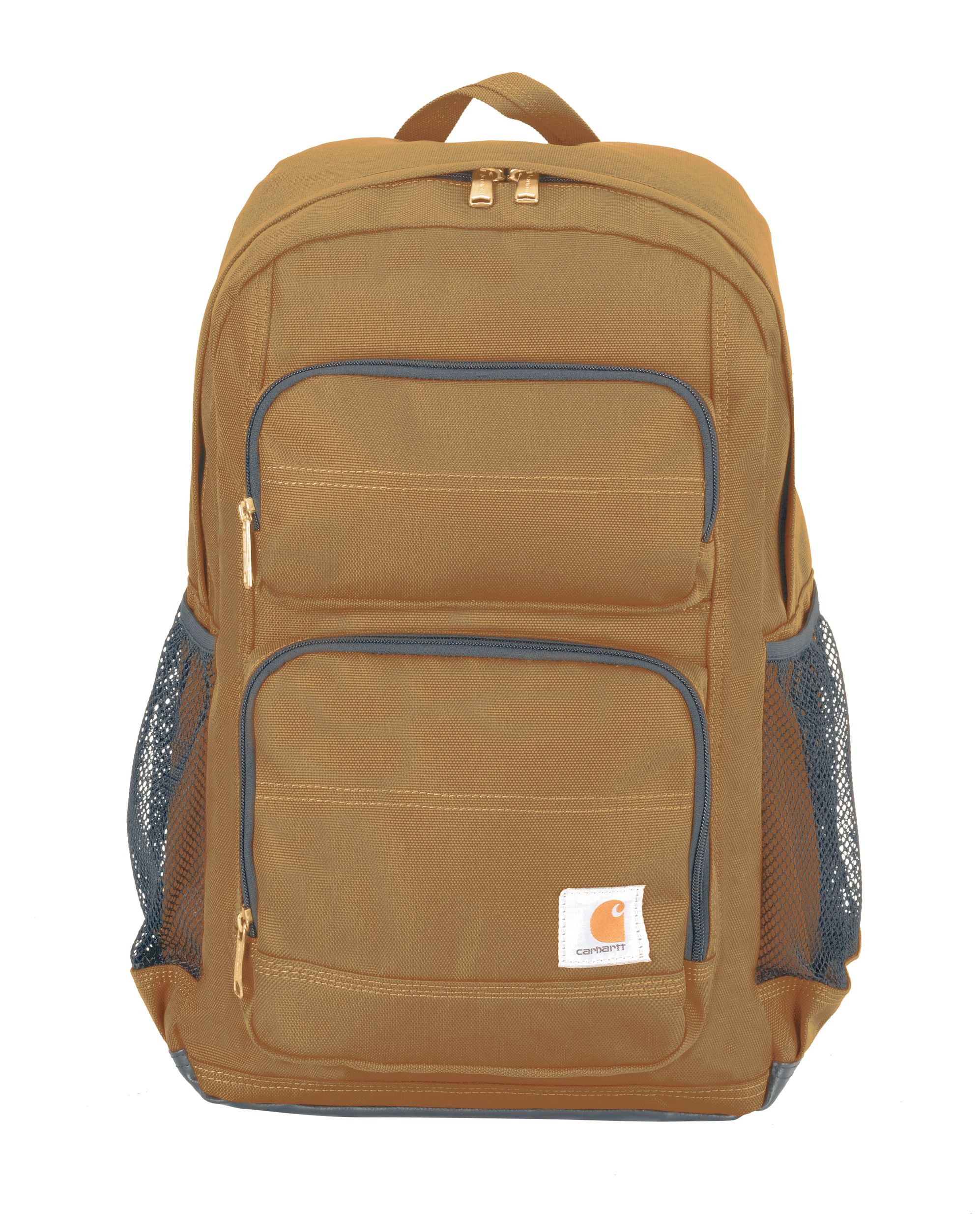 Carhartt Unisex Water Repellent Standard Work Backpack with Padded Laptop Sleeve - Carhartt Brown
