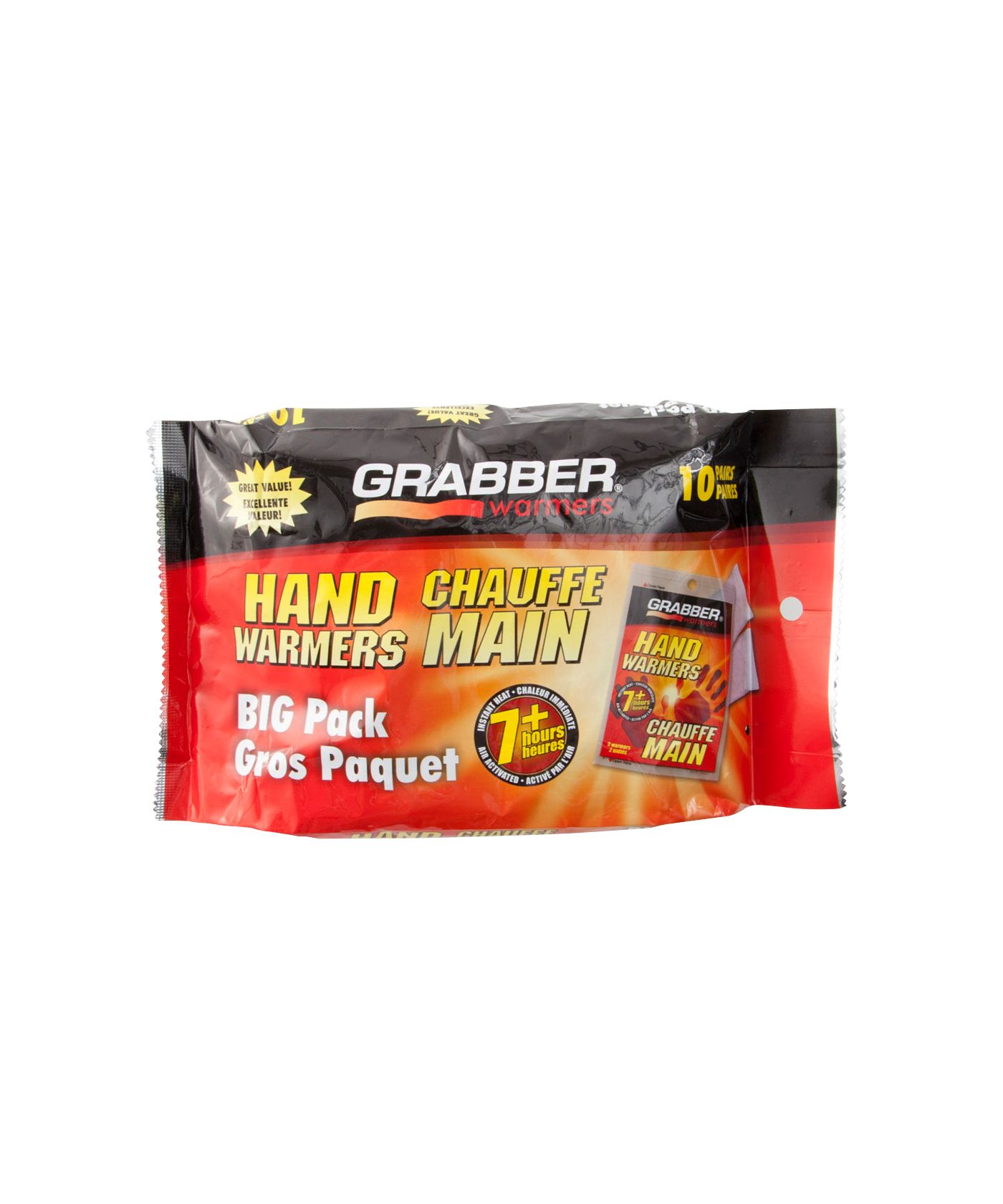 Chauffe-mains (paquet de 10) de Grabber
