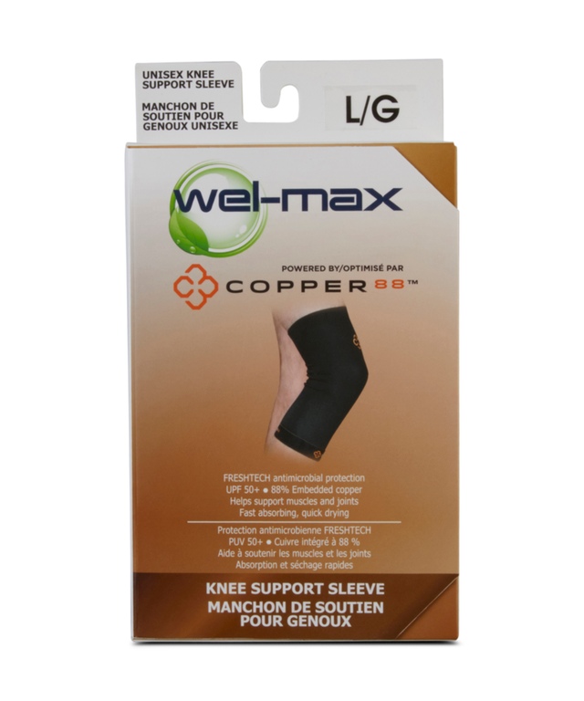 Welmax Copper 88 Knee Support Sleeve Marks
