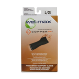 Manchon de soutien pour main/bras Wel-max, Copper 88 Front_Flat