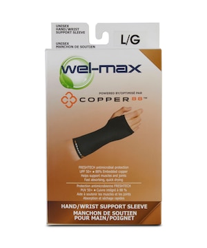 Manchon de soutien pour main/bras Wel-max, Copper 88