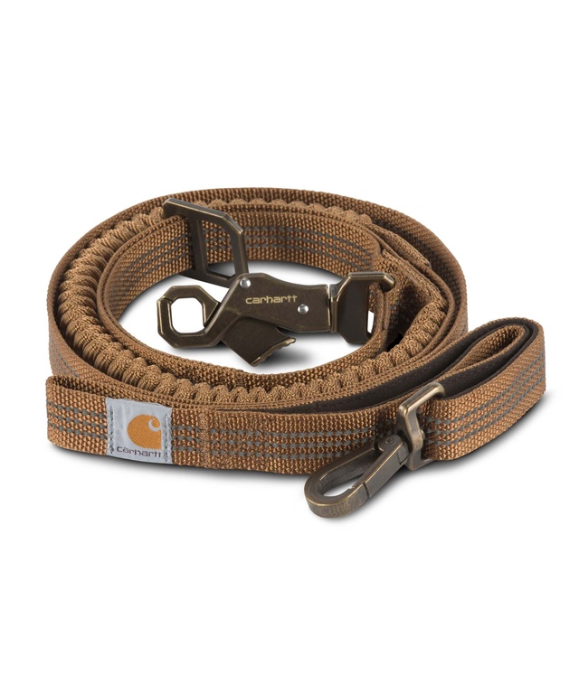 Carhartt Dog 6 Foot Shock Absorbing Control Leash - Brown Overhead_Plunge