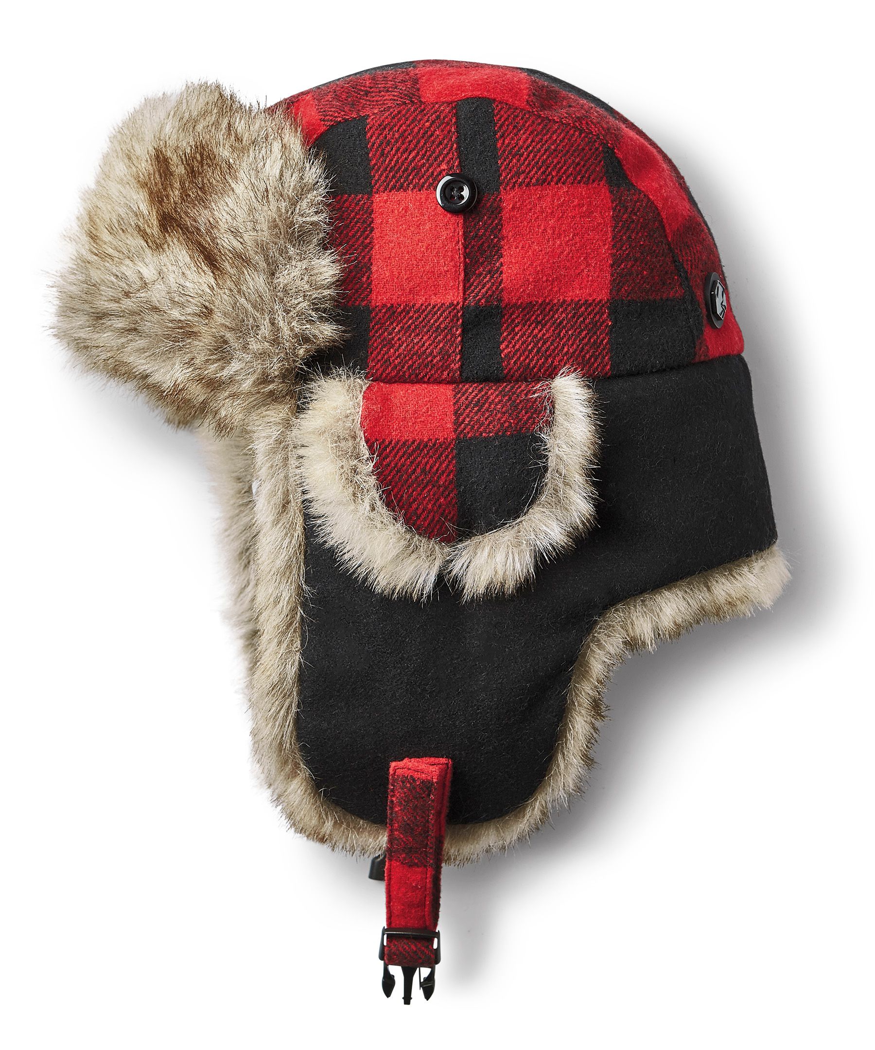WindRiver Wool Plaid Aviator Hat