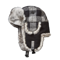WindRiver Wool Plaid Aviator Hat