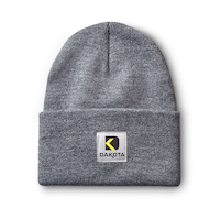 Tuque à revers unisexe Dakota WorkPro Series en acrylique à 2 couches Front_Flat