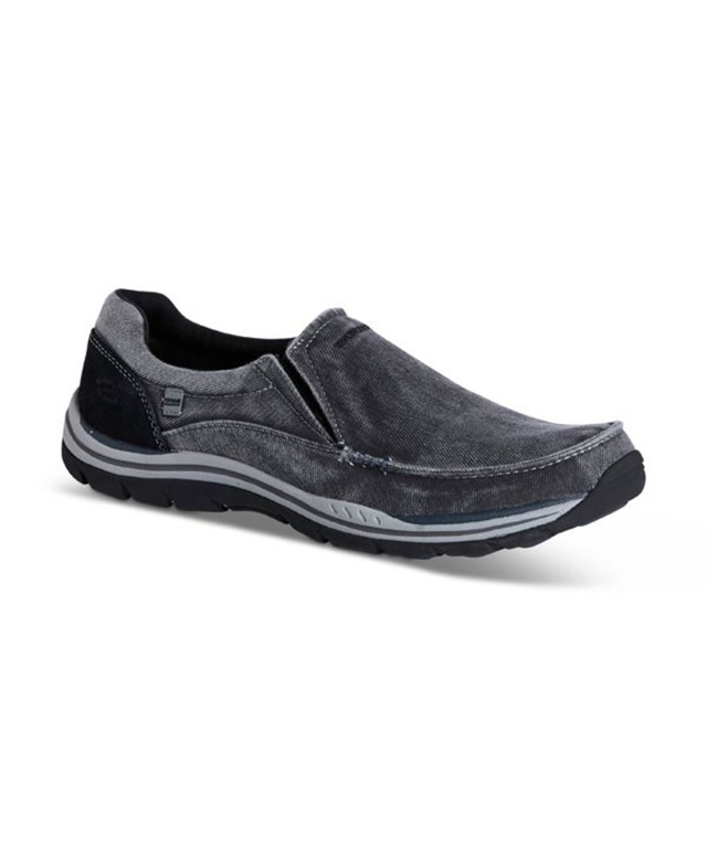 Skechers Men's Expected Avillo Relaxed Fit Slip On Shoes - Black