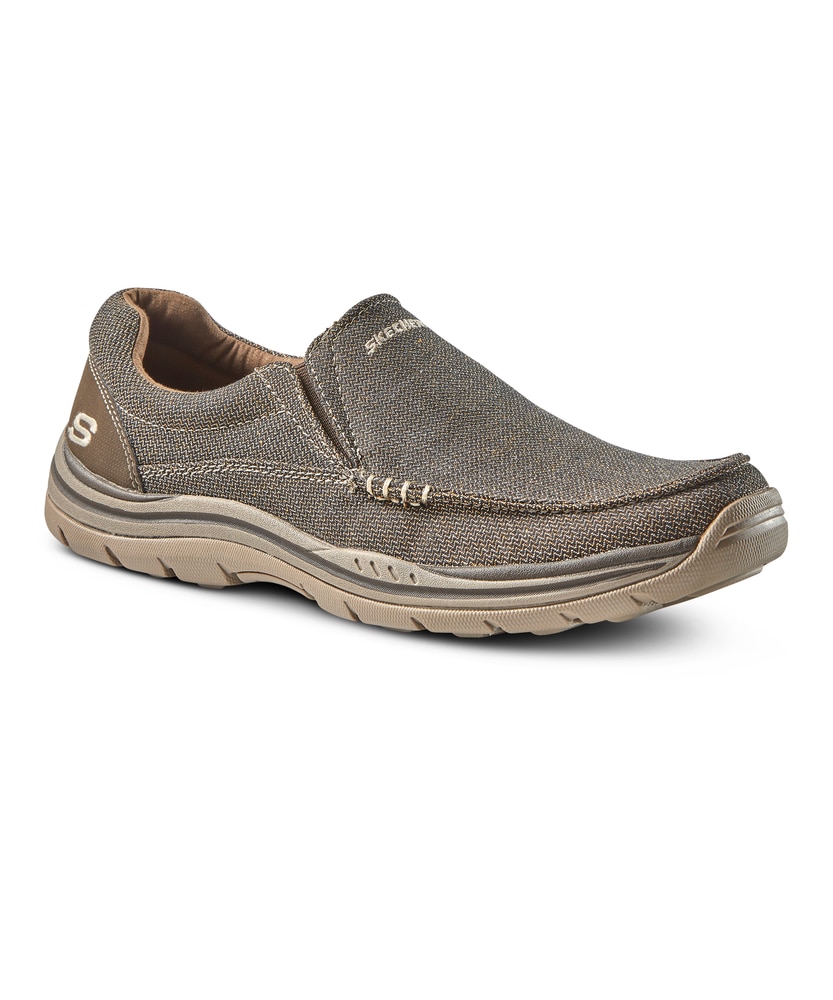 Skechers Men's Expected Avillo Relaxed Fit Slip On Shoes - Brown 