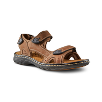 Sandales Denver Hayes FRESHTECH en cuir à sangles réglables, pour hommes, Parkdale Front_Three_Fourths_Angled_Right