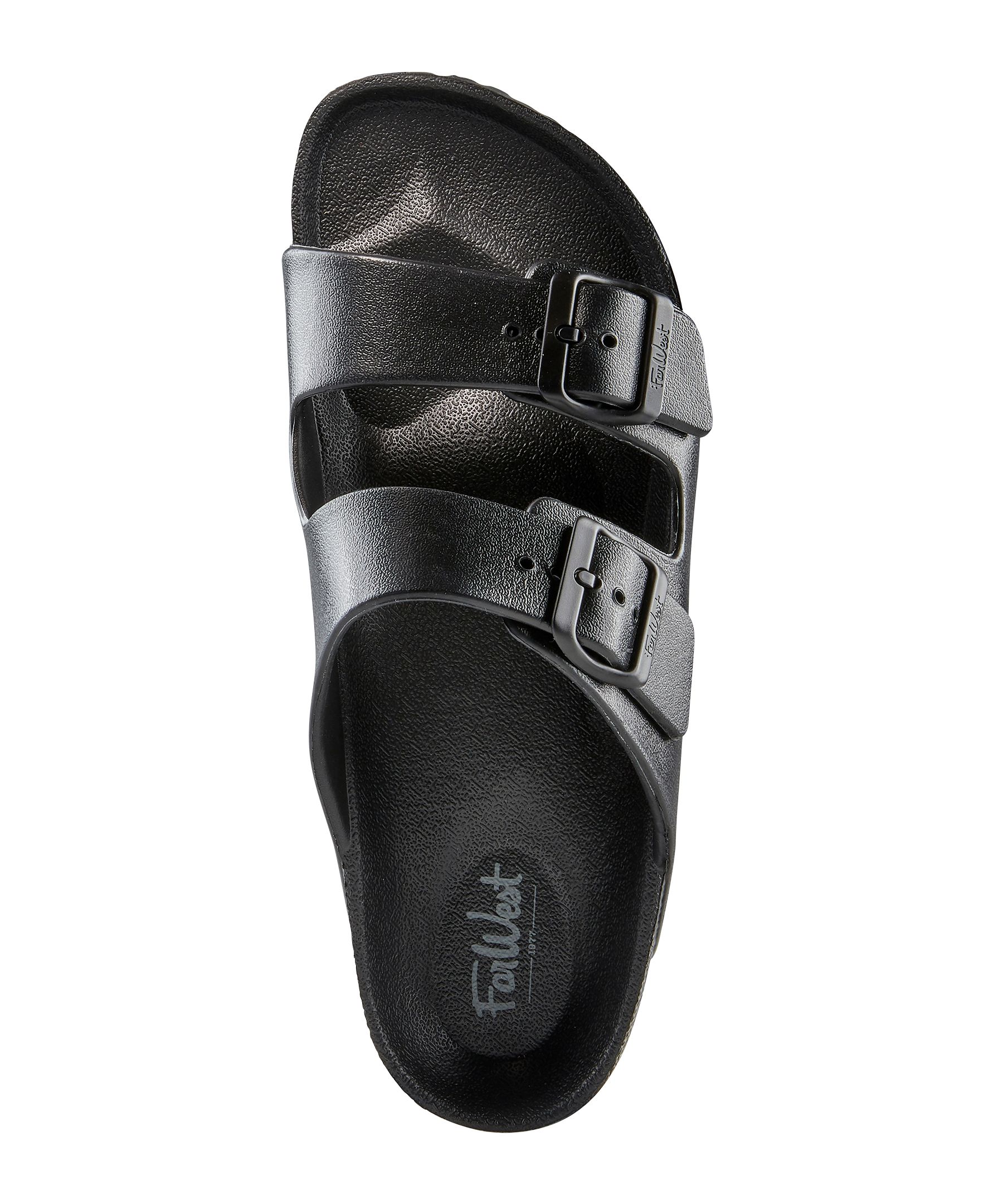 FarWest Men's Enderby Wide Buckle Strap Slip On Sandals
