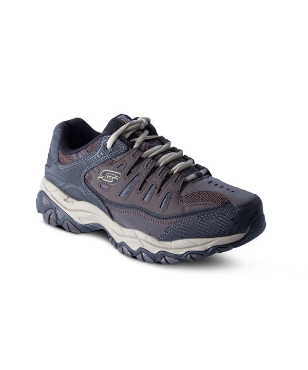 Skechers Men's After Burn Lace-Up Sneakers Brown - Wide