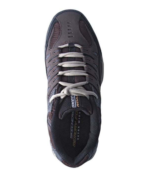 Skechers Men's After Burn Lace-Up Sneakers - Wide