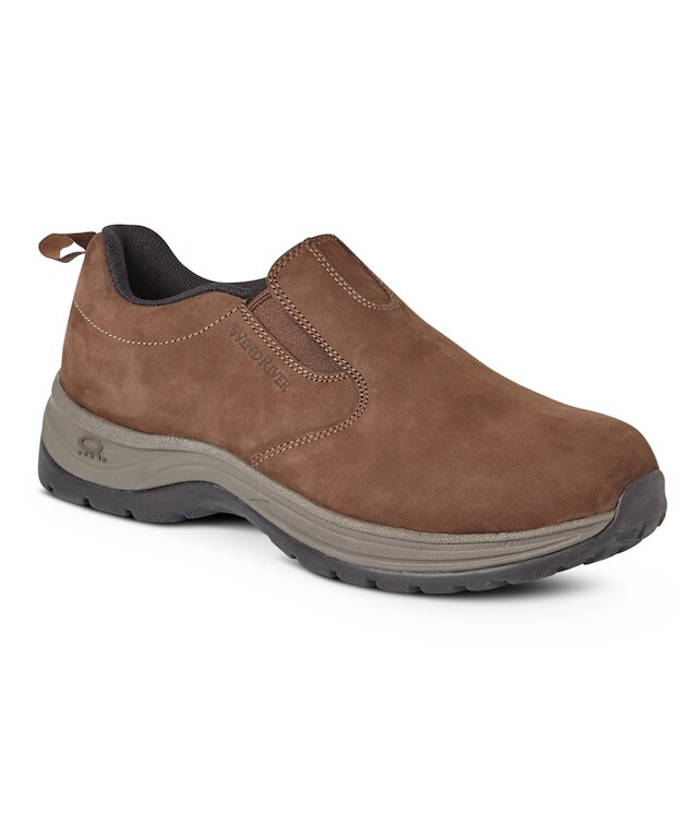WindRiver Men's Roamer Slip On Quad Comfort Wide Fit Hiking Shoes ...