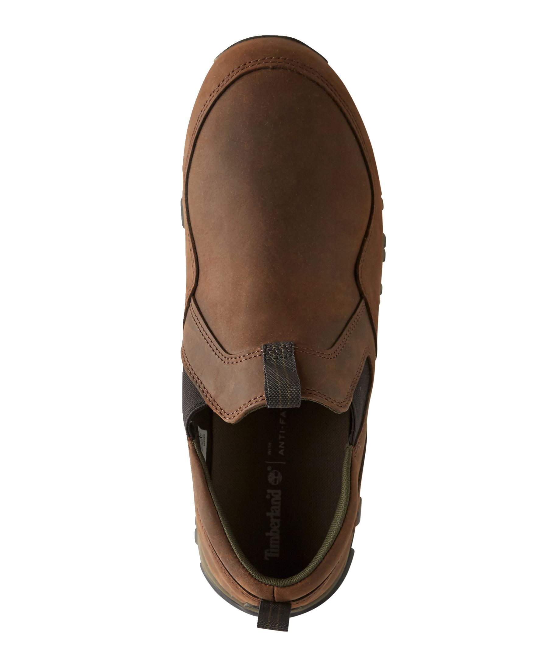 Timberland Men's Mt Maddsen Slip On Leather Shoes Brown Wide Marks