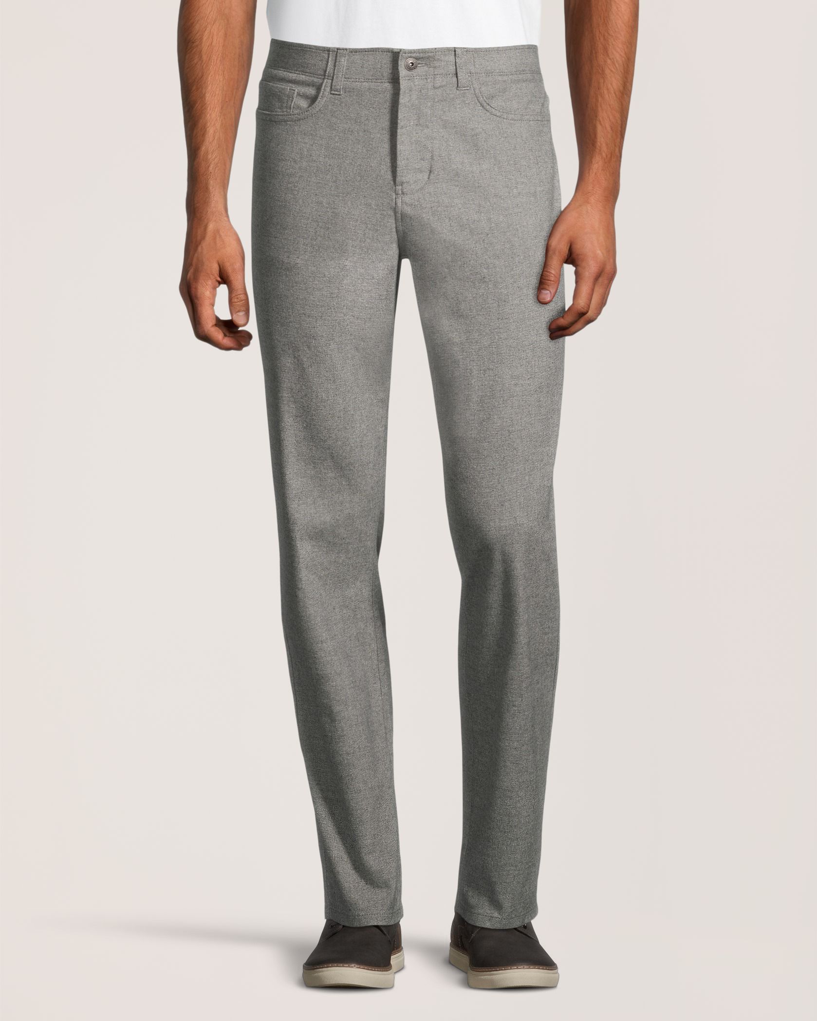 Denver Hayes Men's Stretch 5 Pocket Athletic Chinos Brushed Marks