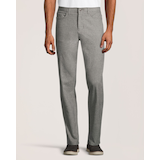 Denver Hayes Men's Stretch 5 Pocket Athletic Chinos – Brushed Front_Flat