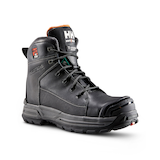 Helly Hansen Workwear Men's 6 Inch Composite Toe Composite Plate Waterproof Work Boots - Black/Orange Front_Three_Fourths_Angled_Right