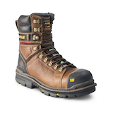 Caterpillar - CAT Men's 8 Inch Hauler Composite Toe Composite Plate Waterproof Work Boots Front_Three_Fourths_Angled_Right