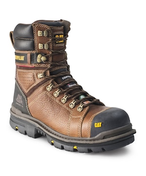 Bottes de travail étanches à l'eau de 8 pouces à protection en composite pour hommes, Hauler, CAT