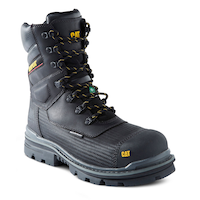 CAT Men's 8 Inch Composite Toe Plate Vibram Arctic Grip Work Boots Front_Three_Fourths_Angled_Right