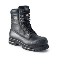 Dakota WorkPro Series Men's Steel Toe Steel Plate 8 Inch 529 Waterproof Quad Comfort Duraguard Injected Welt Insulated Work Boots - Black Front_Three_Fourths_Angled_Right