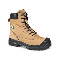 Aggressor Men's Steel Toe Steel Plate Lynx II Duratoe 8 Inch Work Boots Front_Three_Fourths_Angled_Right