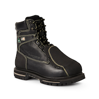 Dakota WorkPro Series Men's 514 8 Inch Steel Toe Steel Plate Metguard Work Boots - Black Front_Three_Fourths_Angled_Right