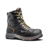 Timberland PRO Men's Endurance HD 8 Inch Composite Toe Composite Plate Internal Met Guard Work Boots Front_Three_Fourths_Angled_Right