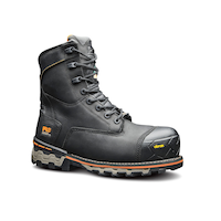 Bottes de travail de 8 pouces étanches à l'eau à protection en composite pour hommes, Boondock, Timberland PRO Front_Three_Fourths_Angled_Right
