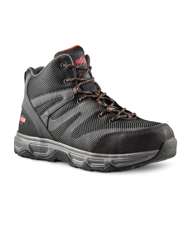 Aggressor Men's Steel Toe Steel Plate Mid-Cut Lace Up Style Safety Boots